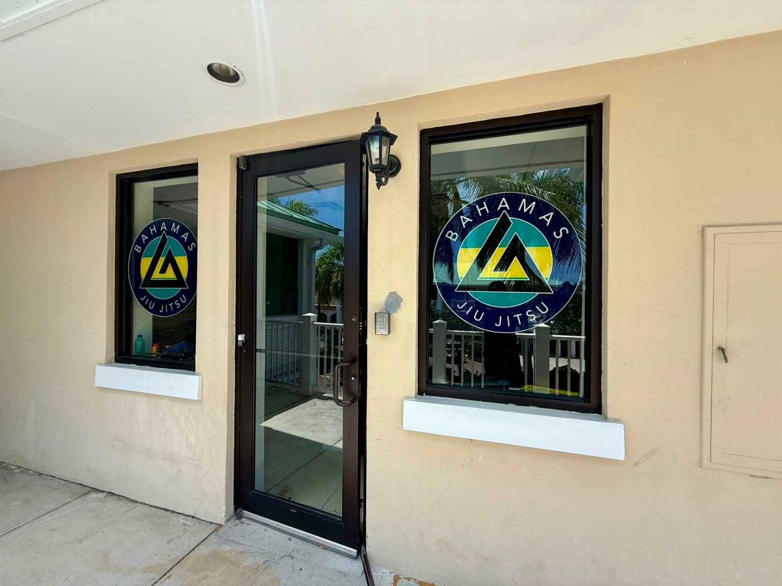 Bahamas JiuJitsu academy entrance in Old Fort Bay